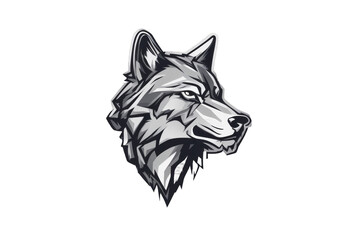 sport vector mascot design bolt shirt template emblem business wolf silhouette logotype ad
