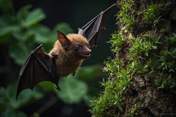 Obraz premium bat on tree