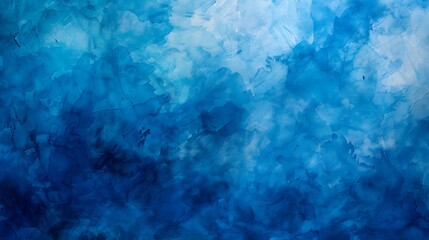 Serene Watercolor Blues - Textured Background in Various Shades of Blue for Artistic Design
