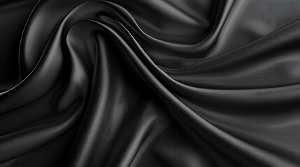 Obraz premium Elegance in Black: Minimalist Background with Gradients and Shadows for Modern Designs