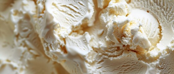 Macro food shot on the texture of ice cream.