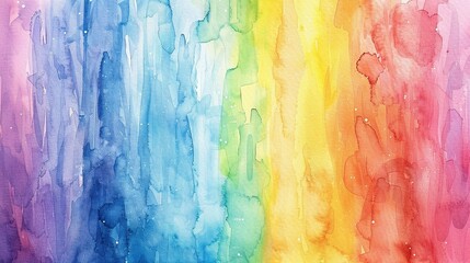 Rainbow Watercolor Texture Background