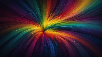 Fototapeta premium Highly Detailed Rainbow Splash Wallpaper