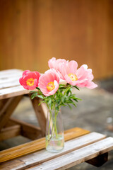 bouquet of flowers in a vase
