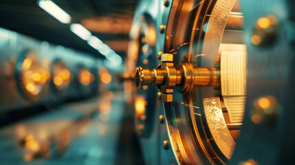 A secure underground vault storing sensitive documents and classified information.
