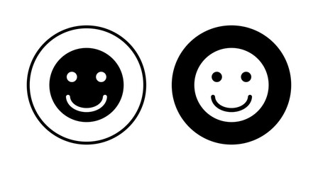 Smile icon vector isolated on white background. Smile vector icon. Emoticon Icon vector. Emoji