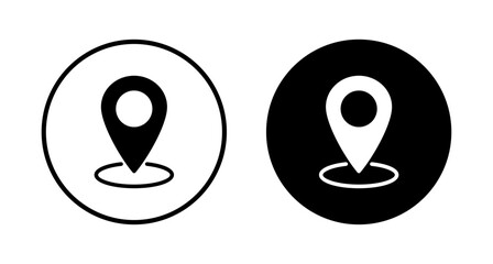 Pin icon vector isolated on white background. Location icon. Map pointer icon. Point. Locator. Address