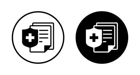 Medical insurance icon vector isolated on white background. health insurance icon