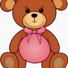 Obraz premium teddy bear cartoon Generated by Ai 
