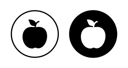 Apple icon vector isolated on white background. Apple vector icon.