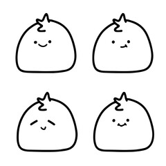 Chick-tastic Doodle: Adorable Minimalist Chicken Cartoon Vector