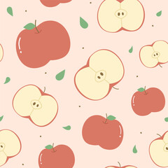 seamless pattern with apples