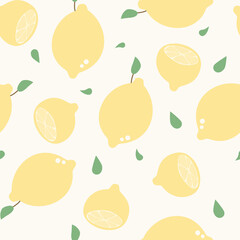 seamless pattern with lemon