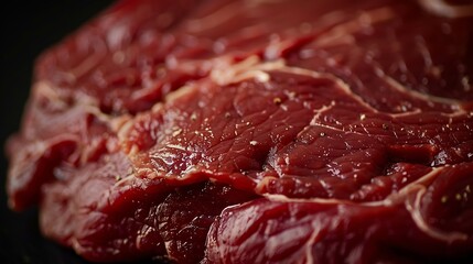 Beef steak close up : Generative AI