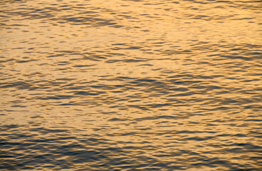 beautiful spring sunset of the Mediterranean sea golden waves at sunset 1