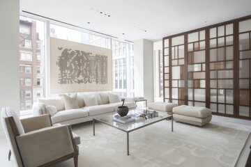 Fototapeta premium Modern comfortable living room,