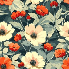 a pink background with pink flowers, in the style of dark green and light gray, 20th century scandinavian style, bold color blocks