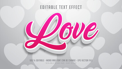 love editable text effect