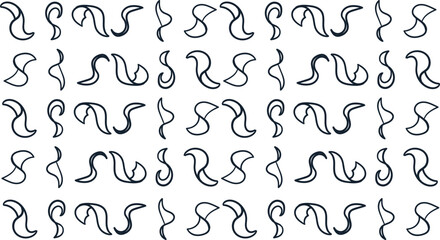 Large-format art in the form of a cluster of bending fabrics or pieces of paper.