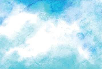 青　水彩　和柄　背景