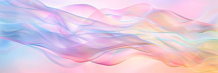 Abstract background with soft pastel colors and wavy shapes. Soft waves of color in the style of digital art. Abstract background with flowing, soft lines in various shades of pink