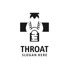 throat logo design vector illustration