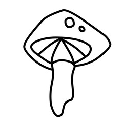 mushroom outline icon