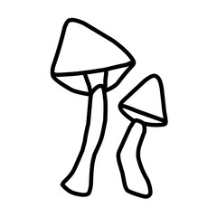 mushroom outline icon