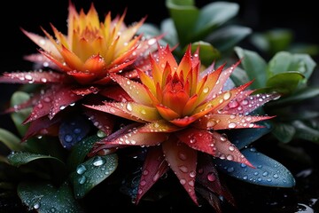 Colorful Bromeliads The Tropical Rainforest