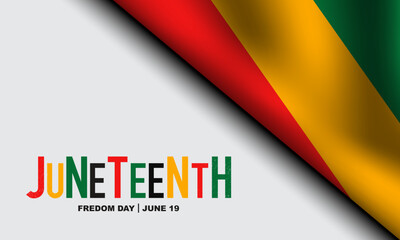 Juneteenth Freedom Day Background Design.