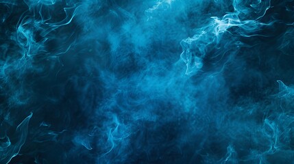 Obraz premium Abstract Blue Water Texture with Dark Smoke and Fog