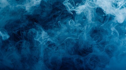 Obraz premium Abstract Blue Water Texture with Dark Smoke and Fog
