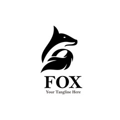 Obraz premium fox logo vector template illustration design
