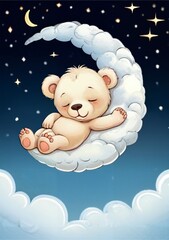 bear sleep on the moon - 1