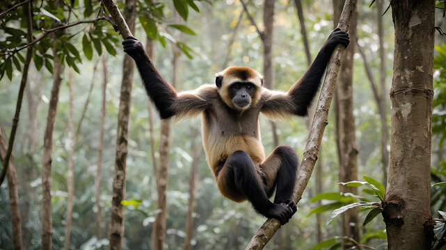 AI image generated Lar Gibbon