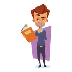 Businessman illustration. Vector IllustrationDesign