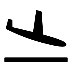 arrival sign icon 