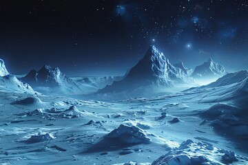 Mystic Frost Awakening: A Celestial Display on Mars