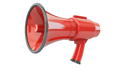 3D icon of a megaphone isolated on transparent background,png