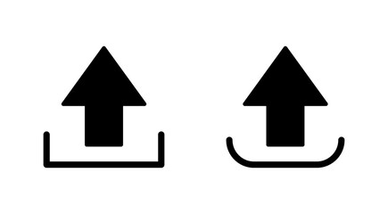 Upload icon set. load data symbol