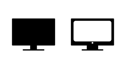 Tv icon set. television icon vector