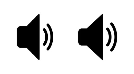 Speaker icon set. volume icon vector. loudspeaker icon vector. sound symbol