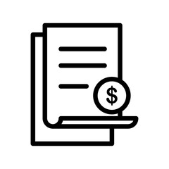 Invoice icon template