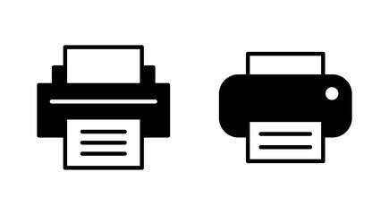 Print icon set. printer icon vector.