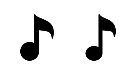 Music icon set. note music icon vector. tone icon