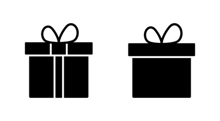 Gift icon set. gift vector icon. birthday gift