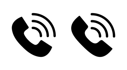 Call icon set. telephone icon vector. phone icon vector. contact us