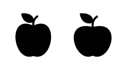 Apple icon set. Apple vector icon. apple symbols for your web design.