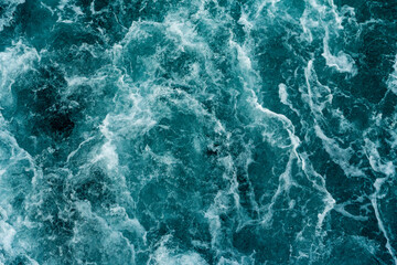 Background of water waves and gurgling sea water