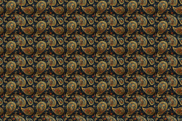 Dark elegant paisley pattern